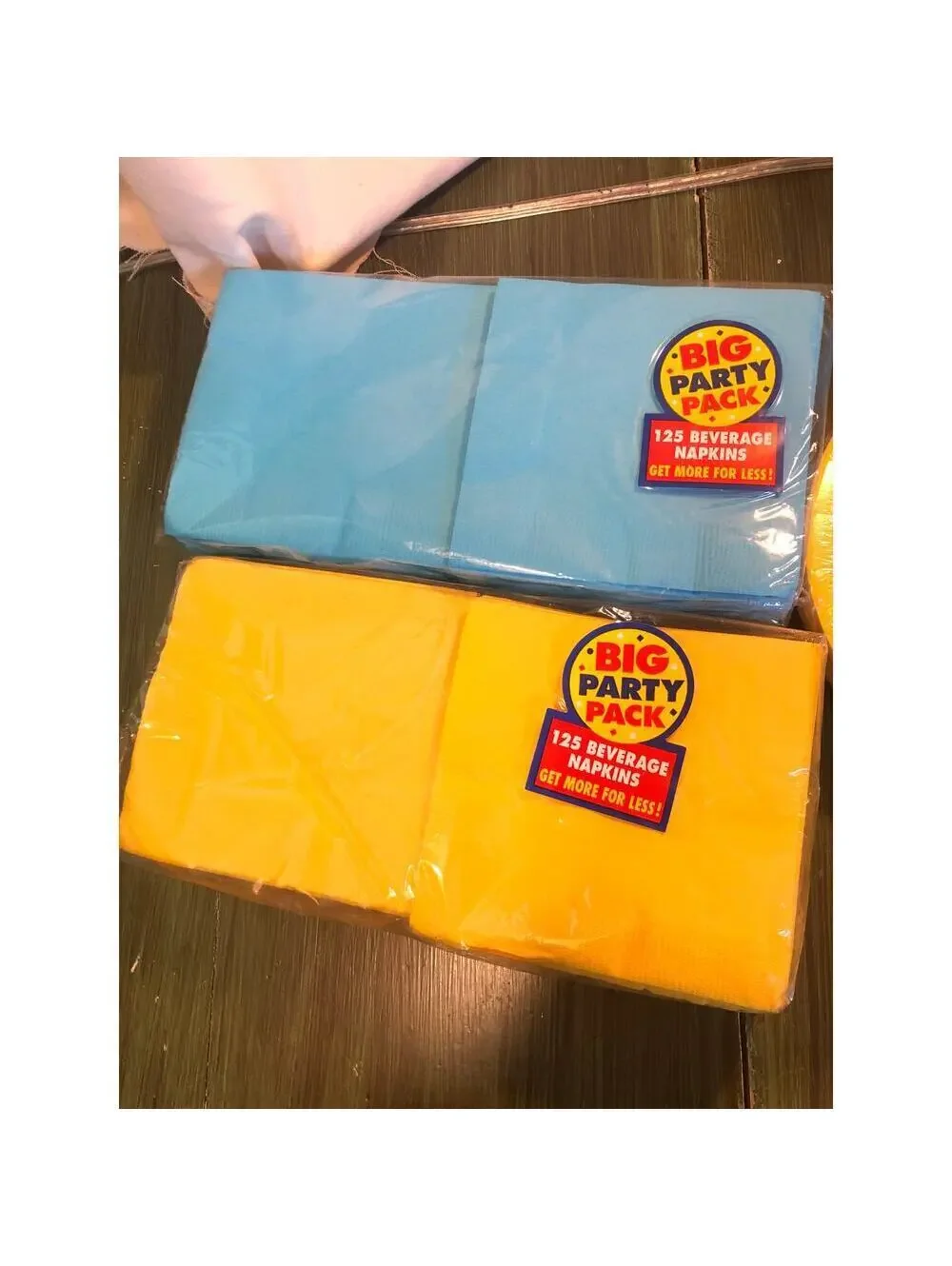 Dallies NEW Blue and Yellow Party Pack - Napkins, Small Plates, Candles